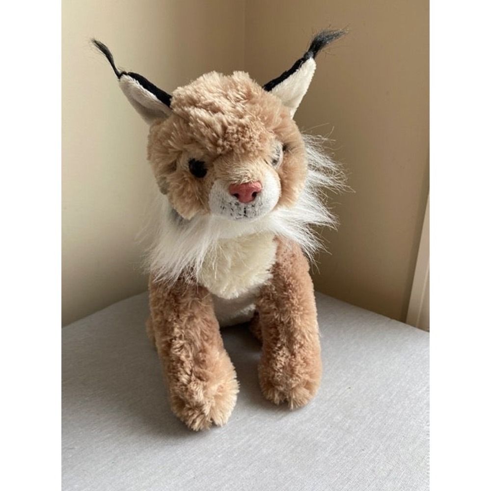 Wildlife Artists Lynx Realistic Plush Stuffed Animal 12" Wild Cat Brown sku12